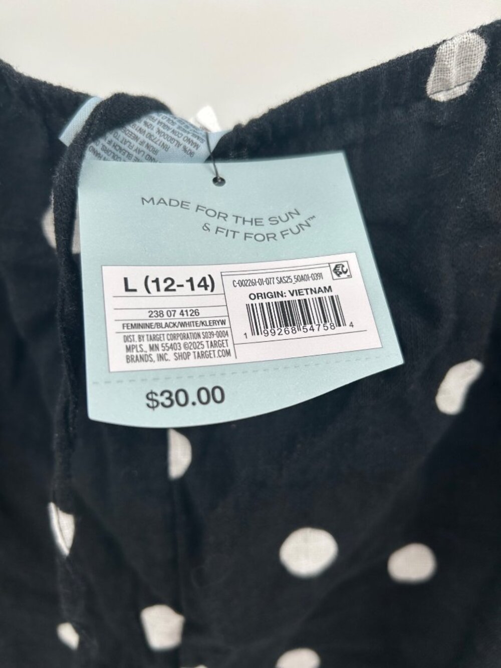 NEW Shade & Shore Polka Dot Swim Cover Up Pants - Black/White - Picture 7 of 10